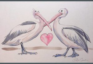 Pelican of love - Hampshire Art